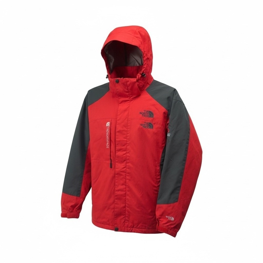 The North Face Summit Series Jacket Women's XXXL Red Grey Hooded Technical Shell